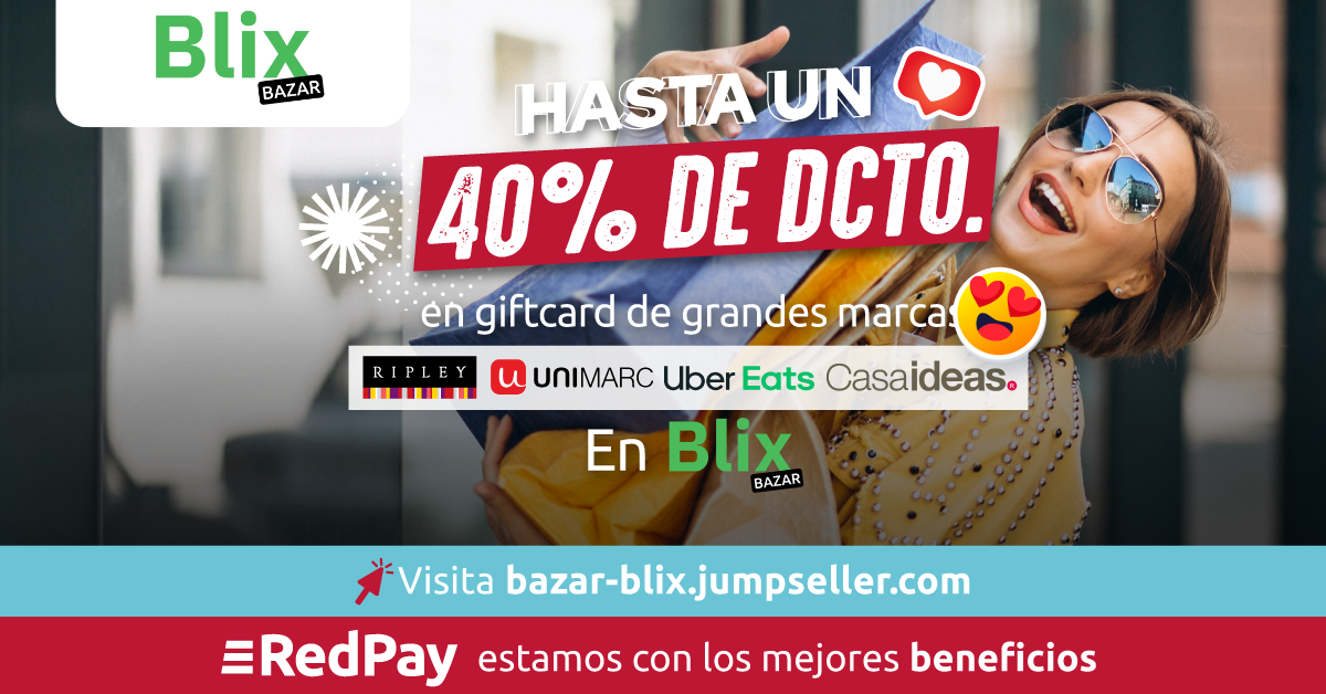 Descuento en giftcard grandes tiendas